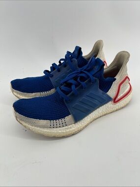 Adidas Mens Ultraboost 19 Cloud White Blue Size 9.5